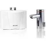 Clage MBX 7 Lumino Durchlauferhitzer Set 6,5kW 400V Unter­tisch max. 3,5l/min mit berührungsloser Sensorarmatur für Waschbecken