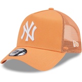 New Era New Era, Orangene New York Yankees League Essential Trucker Cap Orange