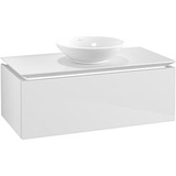 Villeroy & Boch Legato Waschtischunterschrank für ein Waschbecken | 1 Auszug | Breite 1000 mm##Mit LED-Beleuchtung Für .. B571L0DH