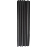 Homing Vorhang Uni Gardine Graphit einfarbig abdunkelnd weich Akustik Gardine Wohnzimmer Schlafzimmer Kinderzimmer Dekostoff(1Stück) 245 x 140 cm (HxB)