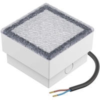 LED Pflasterstein Bodenleuchte CUS, 10x10cm, 230V, kalt-weiß