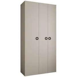 abiks möbel Drehtürenschrank COMO 120 x 245,5 x 40 cm Schwarz