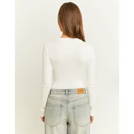 Tally Weijl Langarmbody Weiß M