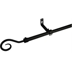 Gardinenstange LIEDECO "Syrakus  Ø16 mm", schwarz, Ø:16mm, Gardinenstangen