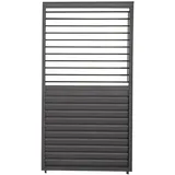 MIRADOR Lamellenwand Mirador 93 cm für 3 m Wand 0,93 x 2,40 x 0,10 m Anthrazit