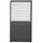 MIRADOR Lamellenwand Mirador 93 cm für 3 m Wand 0,93 x 2,40 x 0,10 m Anthrazit