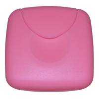 Tampon Aufbewahrung/Tampon Box/Dose für Tampons, Kondome oder Pflaster - Binden und Slipeinlagen (Rosa/Rosé)