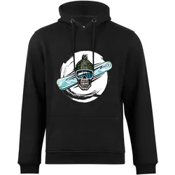 Cotton Prime® Kapuzensweatshirt Skull on Snowboarding