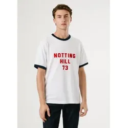 Pepe Jeans für Herren. PM5010108 Notting Hill T-shirt weiß (XXL), Lässig, Baumwolle, Kurzarm