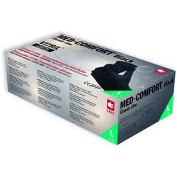 MED-COMFORT Vitril Schwarz Einmalhandschuhe Vinyl-Nitril Schutz- und Untersuchun... - L