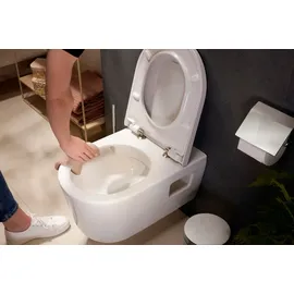 Hansgrohe EluPura Original S Wand-WC mit WC-Sitz Weiß