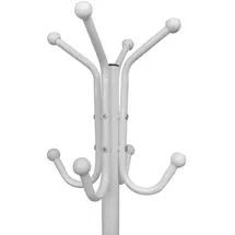 vidaXL Garderobenständer Weißer Metall