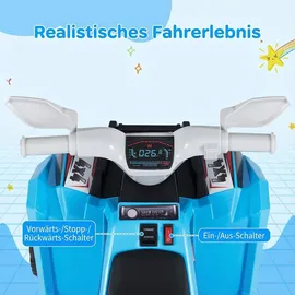 Costway Elektroquad Kinder Elektro-Quad blau (Weiß)