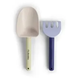 Filibabba Strandset Schaufel und Rechen - blauer Mix