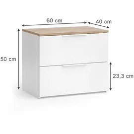 Vicco Wido 60 x 50 cm Weiß/Sonoma
