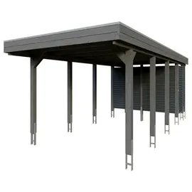 SKANHOLZ Friesland Hybrid Set 12 3,14 x 7,08 m schiefergrau inkl. Abstellraum