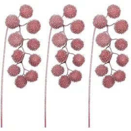 Creativ green Winterliche Kunstpflanze 62 cm rosa