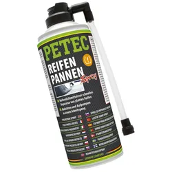 PETEC 70580 Reifenpannenspray PKW 400ml Keilriemen Reifenpanne Spray