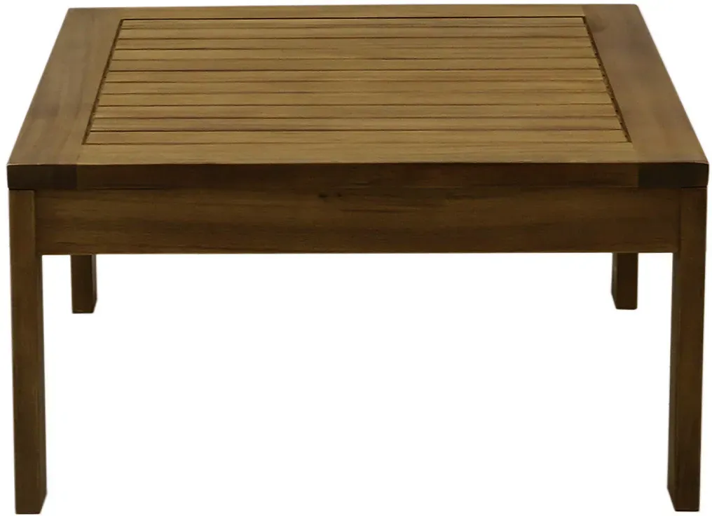 Table basse de jardin carré en bois massif L60 cm SALVADOR