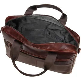 Bugatti Romano Aktentasche Leder 38 cm Laptopfach braun