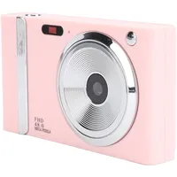 Kinderkamera, 4K 1080P 48 MP Digitalkamera mit 2,4-Zoll-IPS-Bildschirm, 16-fachem Zoom, Zeitstempel und Verwacklungsschutz, Kompakte Kleine Kamera für Jungen, Mädchen, Kinder