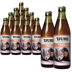 Tjure Hund - Pute und Reis - Spar Aktion 10 + 2 | bestes Putenfleisch | frisches Gemüse 3840,00 ml