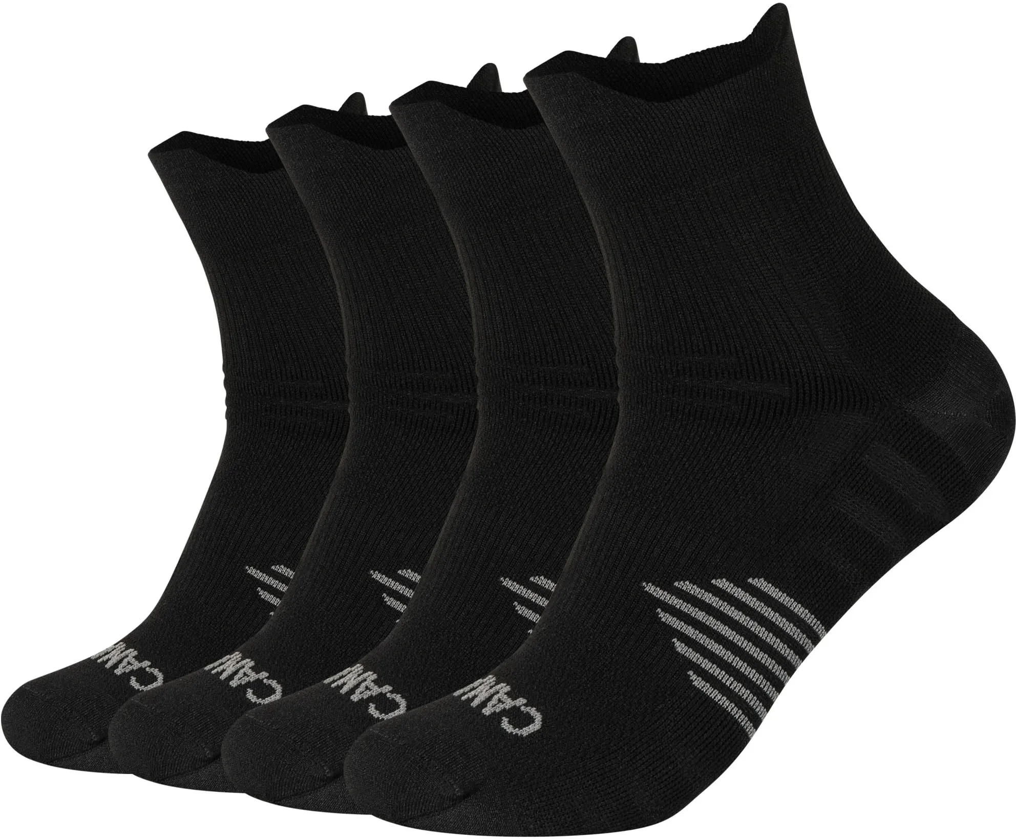 Camano Kurzsocken, (4er Pack), Performance Socks, Fußgewölbe-Stütze, gepolsterte Sohle Camano weiß 43-46