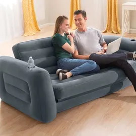 Intex Schlafcouch Futon 2-Sitzer Grau