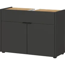 KADIMA DESIGN Unterschrank 80 x 34 x 60 cm Anthrazit-Beige
