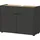 KADIMA DESIGN Unterschrank 80 x 34 x 60 cm Anthrazit-Beige