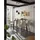 Stolkom Bartisch Kent 120 x 104 x 60 cm Eiche/Braun