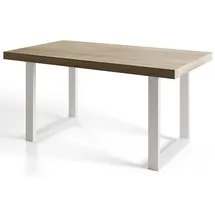alpi möbel LOFT-U 160-260 x 77 x 90 cm beige/weiß