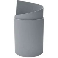 zaun|zu® Sichtschutzmatte 255 x 1 cm Fenstergrau genarbte Lederstruktur 2 St.