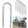 Trutzholm Fahrradständer 5 x Anlehnbügel 111,5 x 40 cm Ø 49 mm grau