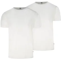 Levi's Herren T-Shirts, 2er Pack - Solid Crew 2P, Rundhals, Cotton Stretch, Weiß XL