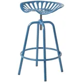 Homescapes Barhocker Traktorsitz 47 x 74 x 50 cm Blau