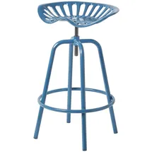 Homescapes Barhocker Traktorsitz 47 x 74 x 50 cm Blau