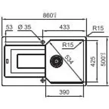 Franke Fragranitspüle UBG 611-86 BLACK MATT Drehknopf