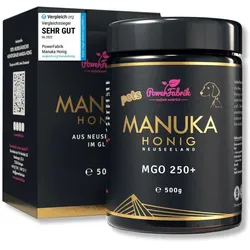 PowerFabrik Manuka Honig Tiere MGO 250+, im Glas