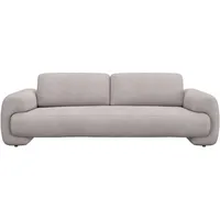 flexlux 3-Sitzer FLEXLUX "Molino Designsofa, Polstersofa, Einzelsofa, Couch", beige (champagne), B:247cm H:83cm T:108cm, 100% Polyester, Sofas, Kaltschaum & Stahl-Wellen für erstklassigen Sitzkomfort, Füsse Schwarz