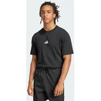 Adidas Essentials Small Logo Single Jersey T-Shirt Black / White S