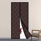YCXXKJ Magnet WäRmeschutzvorhang FüR TüRen, Thermo Türvorhang Kälteschutz, Magnet Thermovorhang Tür, Isolier Schutz Vorhang, Wasserdicht, Winddicht, Rosa (90 x 210 cm)