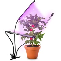 Duronic GLC36 Pflanzenlampe | Vollspektrum Wachstumslampe mit 54x rote & blaue LED-Lampen | 3 Farbmodi | Pflanzenleuchte mit Schwanenhals in 6 Lichtstärken | 60W Pflanzenlicht für Pflanzen und Kräuter