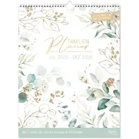 Häfft Familienplaner XXL 25/26 Wand-Kalender 7-spaltig 18 Monate [Blattgold]