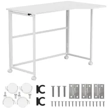 Maclean Brackets Schreibtisch Klappbar Weiß