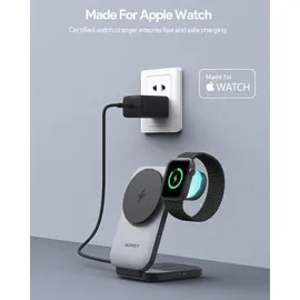 Aukey MagFusion Z 3-in-1 Foldable MagSafe Charging Stand