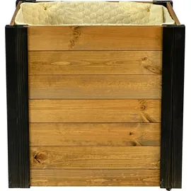 Dobar Hochbeet 60 x 40 x 62 cm Schwarz