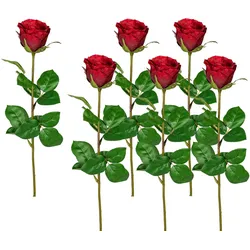 Kunstblume CREATIV GREEN, rot, H:69cm, Polyester, Kunststoff, Kunstpflanzen