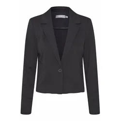 Jackenblazer FRANSA "Jackenblazer FRCedilan", Damen, Gr. S, schwarz, Obermaterial: 74% Polyester PES. 21% Viskose LENZING ECOVERO CV LenzEcov. 5% Elasthan EL., casual, kurz, Blazer