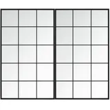 furnicato Wandspiegel 100 x 60 cm Schwarz